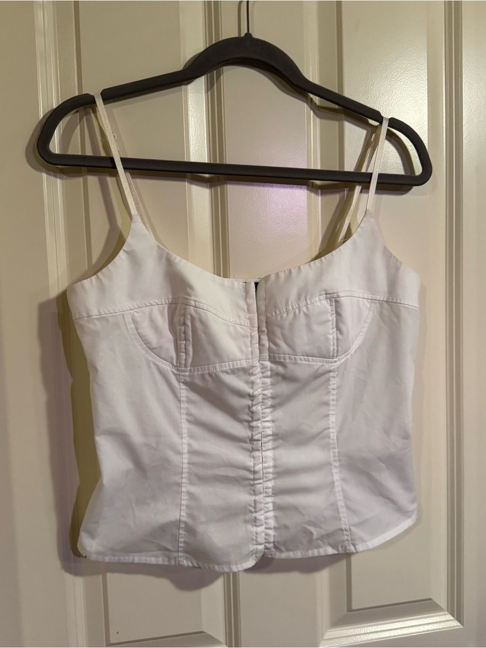 Zara White Bustier-Style Cami Top